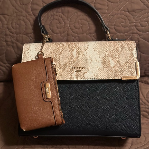 Dune London tote purse with crossbody strap and coin purse - Picture 1 of 3